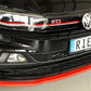 Rieger 00047220 VW Polo AW Front Splitter (Inc. Polo AW GTI) -  Matte Black