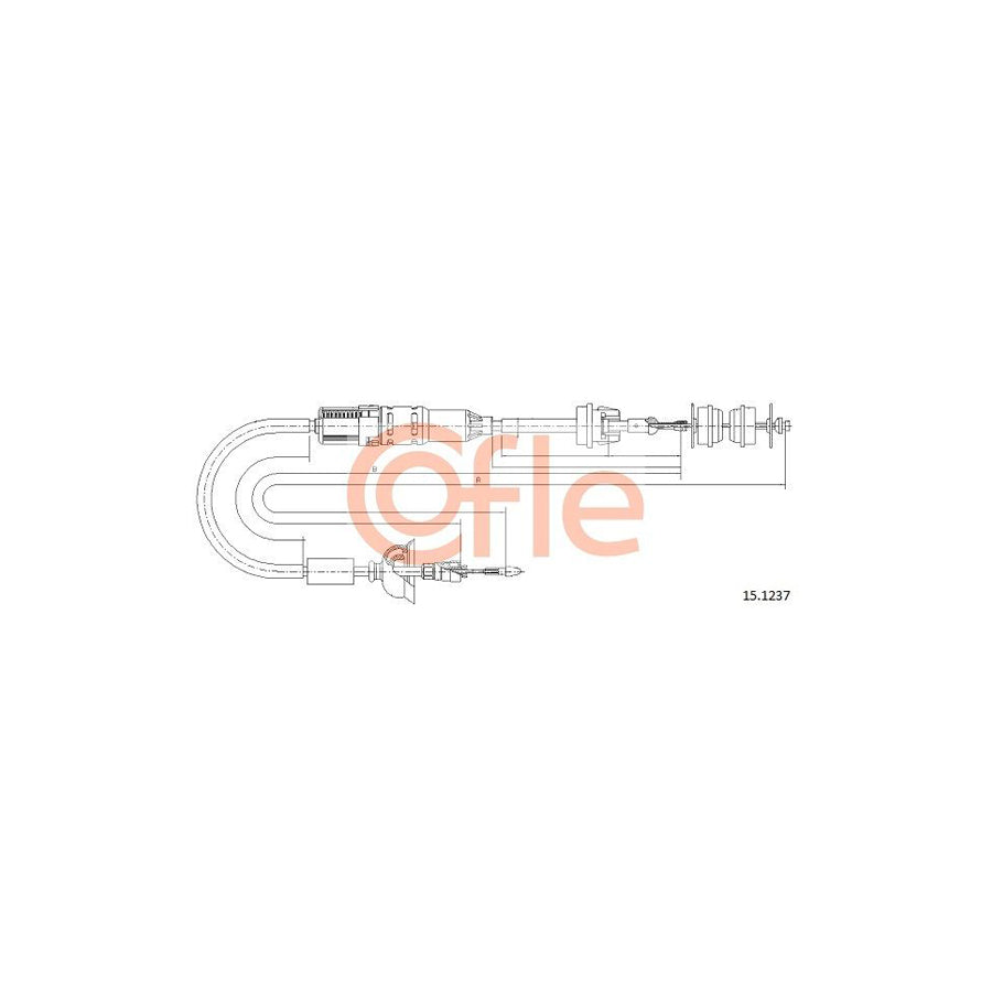 COFLE 1253.2 Throttle Cable for FIAT Uno Hatchback (146) | Duco Car Parts UK Car Parts