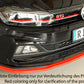 Rieger 00047220 VW Polo AW Front Splitter (Inc. Polo AW GTI) -  Matte Black