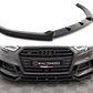 Maxton Design AU-S3-3F-SB-FD1T Front Splitter V.1 Audi S3 Sportback 8V Facelift | Duco Car Parts UK Car Parts