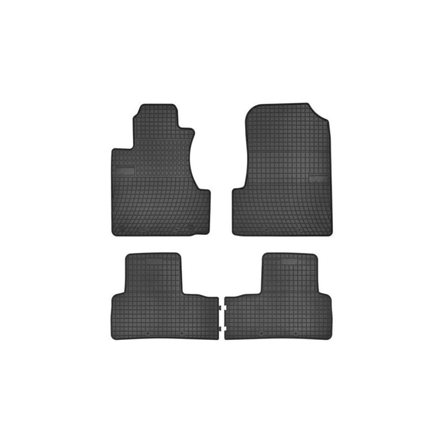 FROGUM Tailored 0831 Floor mat set for HONDA CR-V III (RE) Elastomer, Front and Rear, Quantity: 4, Black, (LHD)