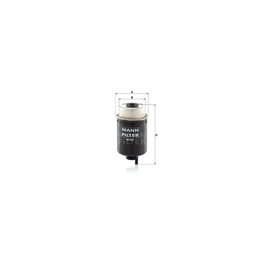 MANN-FILTER WK 8195 Fuel filter Spin-on Filter
