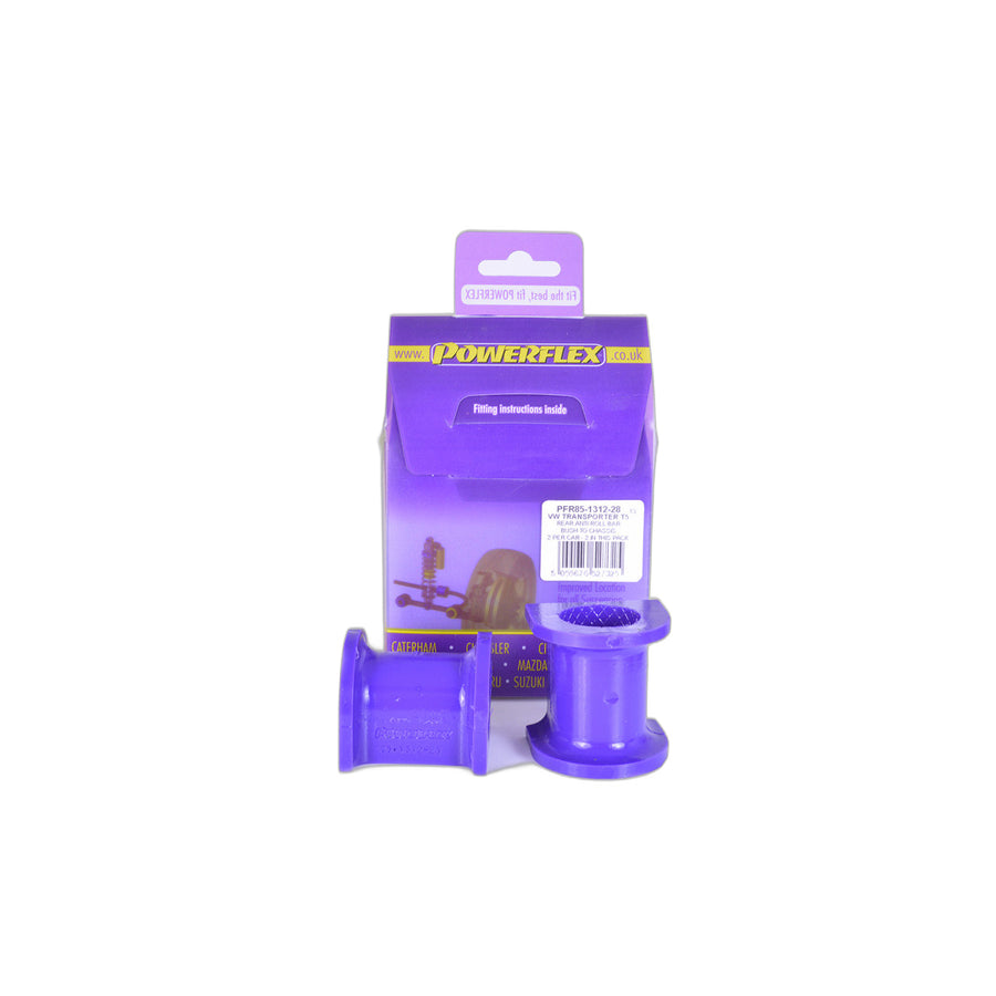 Powerflex PFR85-1312-28 VW Rear Anti Roll Bar Bush To Chassis 28mm (Inc. T6 & T5 Transporter) | Duco Car Parts UK Car Parts