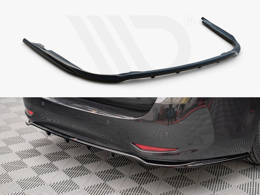 Maxton Design TO-AV-3F2-RD1T+RD2T Central Rear Splitter (vertical Bars) Toyota Avensis MK3.5 (2015-2018) | Duco Car Parts UK Car Parts