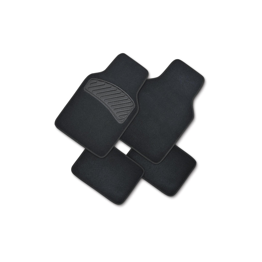 HART Universal fit TS8006 Floor mat set Textile, Front and Rear, Quantity: 4, Black
