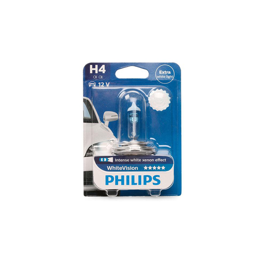 PHILIPS 12342WHVB1 Bulb, spotlight H4 12V 60/55W P43t-38 3700K Halogen