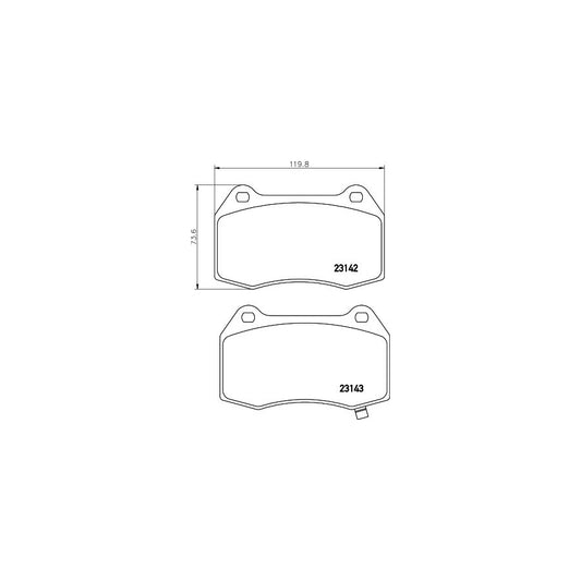 Hella 8DB 355 010 681 Brake Pad Set With Acoustic Wear Warning
