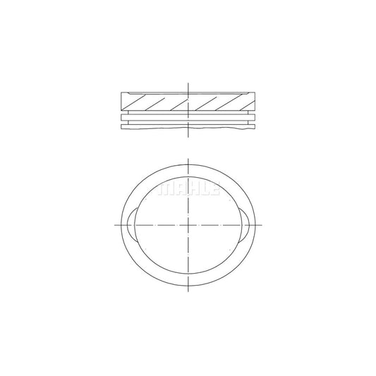 MAHLE ORIGINAL 033 98 02 Piston 83,01 mm, without cooling duct