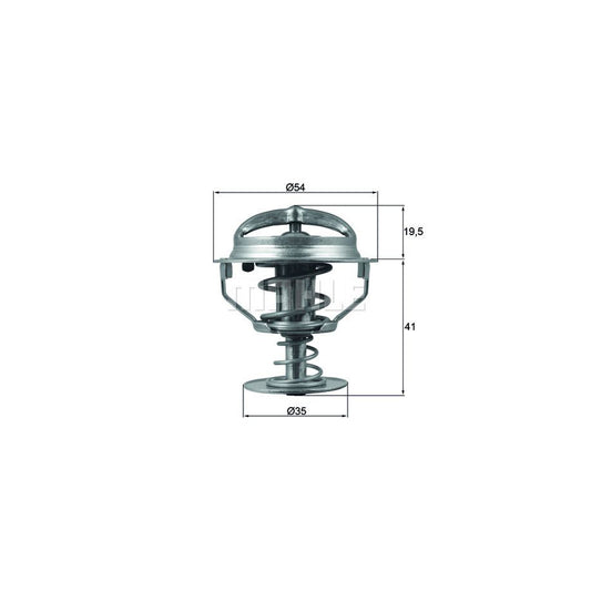 MAHLE ORIGINAL TX 164 82D Engine thermostat Opening Temperature: 82°C, with seal