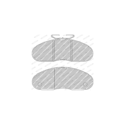 Ferodo Premier Fvr791 Brake Pad Set Not Prepared For Wear Indicator With Accessories