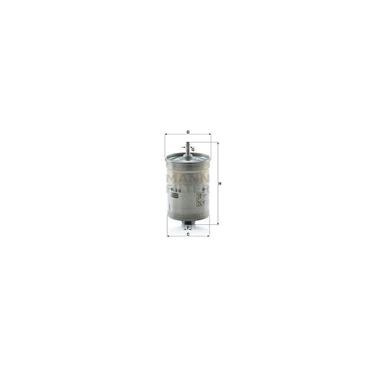 MANN-FILTER WK 818 Fuel filter In-Line Filter