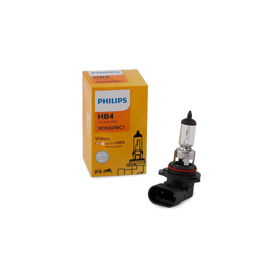 PHILIPS Vision 9006PRC1 Bulb, spotlight HB4 12V 51W P22d 3200K Halogen