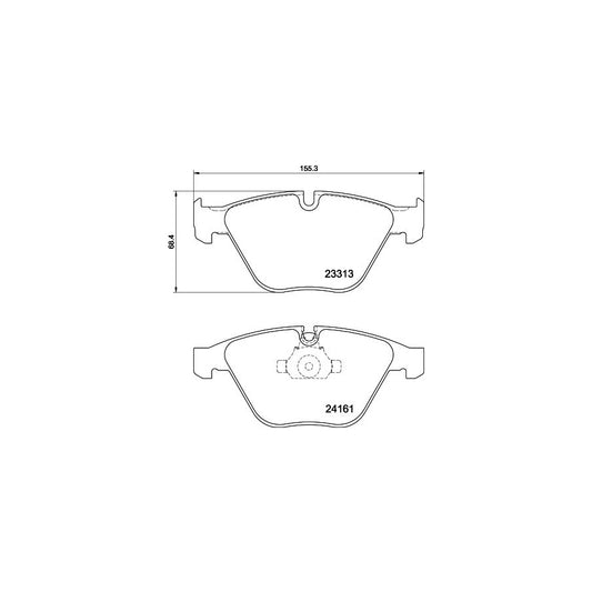 Hella 8DB 355 039 241 Brake Pad Set Incl Wear Warning Contact With Accessories