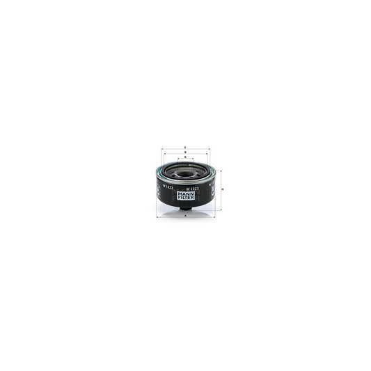 MANN-FILTER W 1323 Oil Filter Spin-on Filter, with one anti-return valve