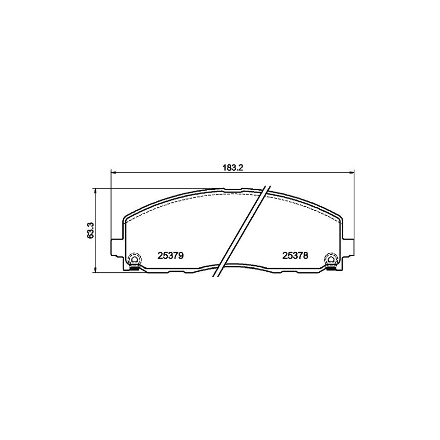 Hella 8DB 355 020 571 Brake Pad Set With Acoustic Wear Warning With Accessories