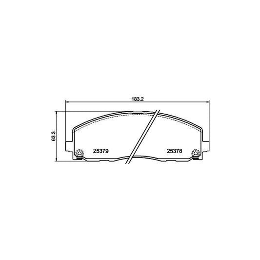 Hella 8DB 355 020 571 Brake Pad Set With Acoustic Wear Warning With Accessories