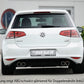 Rieger 00099172 VW Mk7 Golf Rear Diffuser for Twin Tailpipe Centre - Carbon-Look