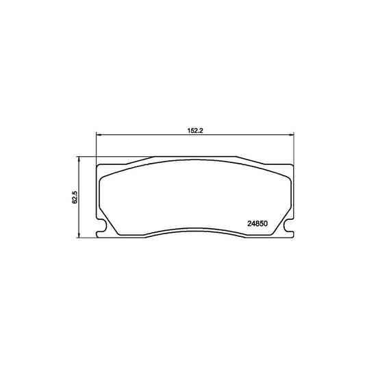 Hella 8DB 355 014 091 Brake Pad Set For Jaguar Xk Not Prepared For Wear Indicator