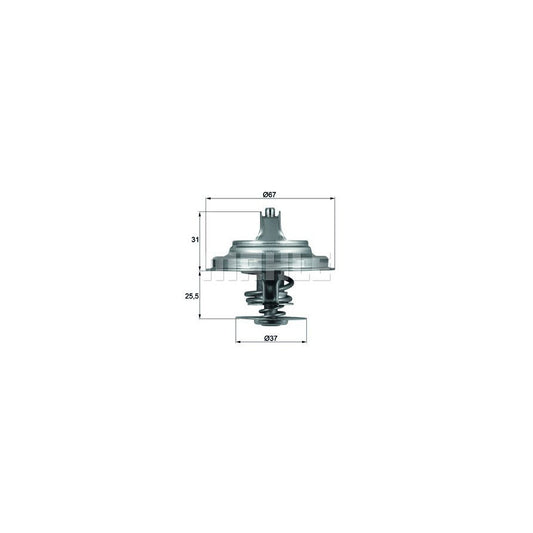 MAHLE ORIGINAL TX 25 71D Engine thermostat Opening Temperature: 71°C, with seal