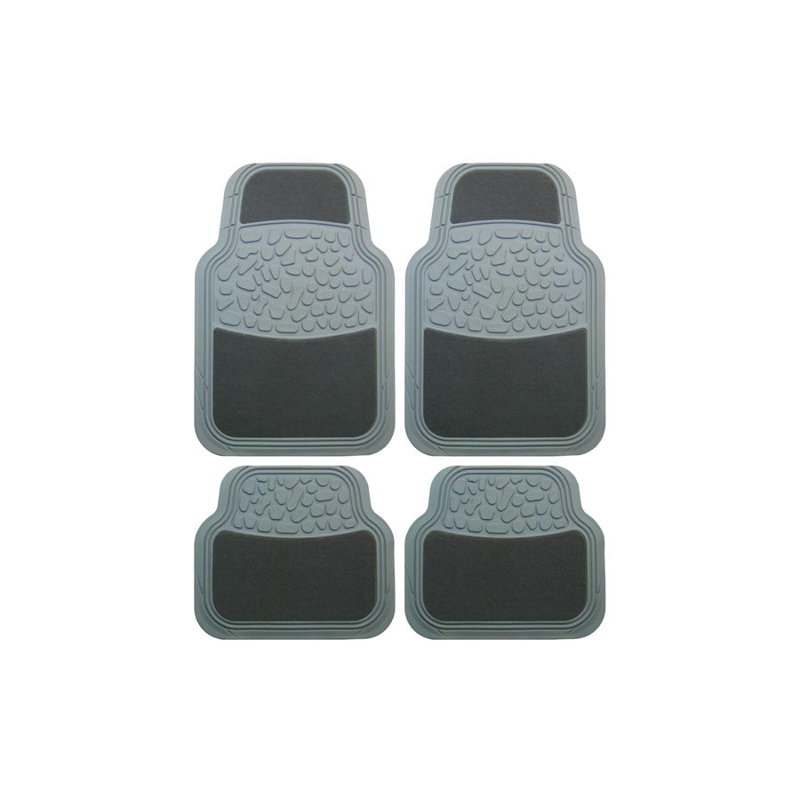 POLGUM DN101s Floor mat set Elastomer, Front and Rear, Quantity: 4, Grey