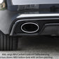 Rieger 00055470 Audi B8 B81 Rear Diffuser (A5 & S5) -  Matte Black