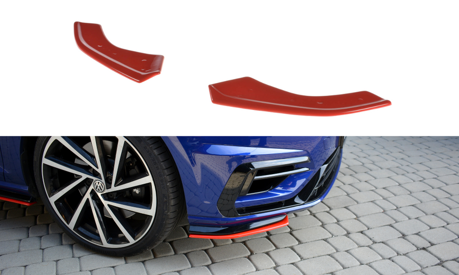 Maxton Design VW-GO-7F-R-FD8T Front Splitter V.8 Volkswagen Golf R / R-Line MK7.5 | Duco Car Parts UK Car Parts