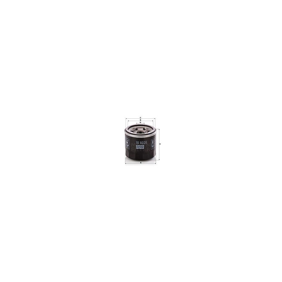 MANN-FILTER W 6026 Oil Filter Spin-on Filter