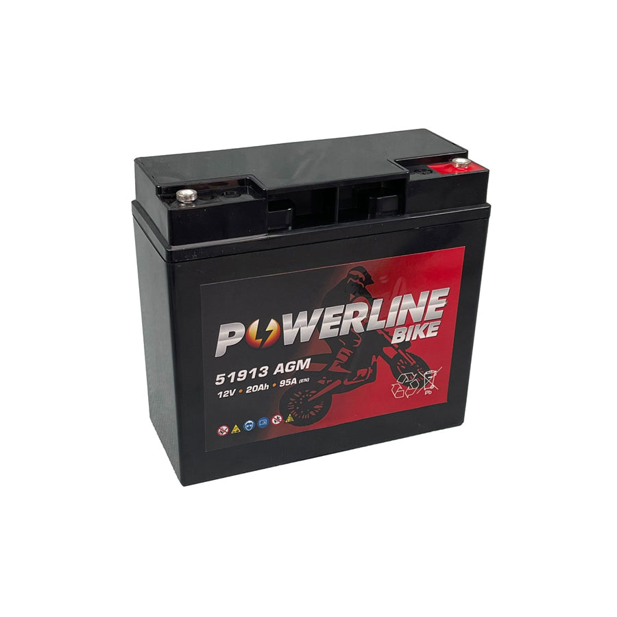 Powerline 51913 BMW Motorcycle Battery 12V 20Ah (12V20P)