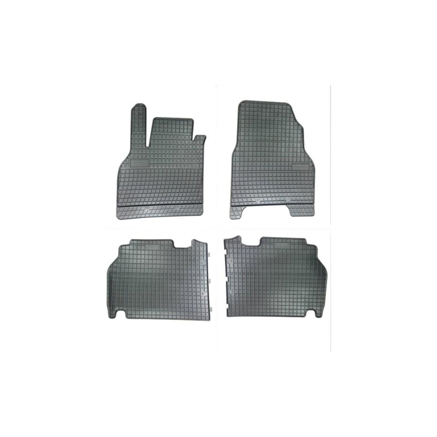 FROGUM Tailored 07831 Floor mat set for RENAULT Kangoo II / Grand Kangoo (KW) Elastomer, Front and Rear, Quantity: 4, Black, (LHD)