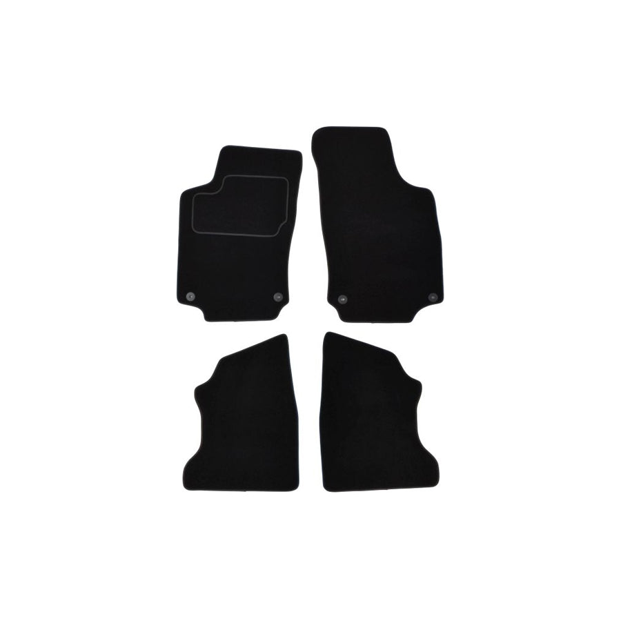 MAMMOOTH A041 OPL115 PRM 01 Floor mat set for OPEL Combo C Tour Textile, Front and Rear, Quantity: 4, Black