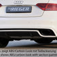 Rieger 00055470 Audi B8 B81 Rear Diffuser (A5 & S5) -  Matte Black