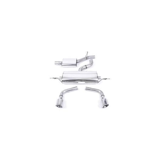 MillTek Audi TT MK2 Resonated Cat Back Exhaust
