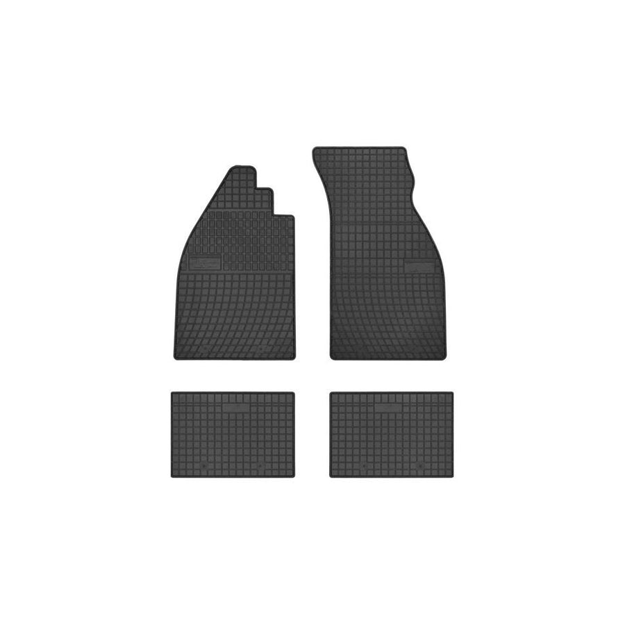 FROGUM Tailored 0398 Floor mat set for VW KAEFER Elastomer, Front and Rear, Quantity: 4, Black, (LHD)