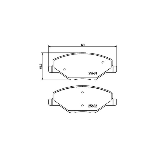 Hella 8DB 355 020 521 Brake Pad Set Not Prepared For Wear Indicator With Brake Caliper Screws With Accessories