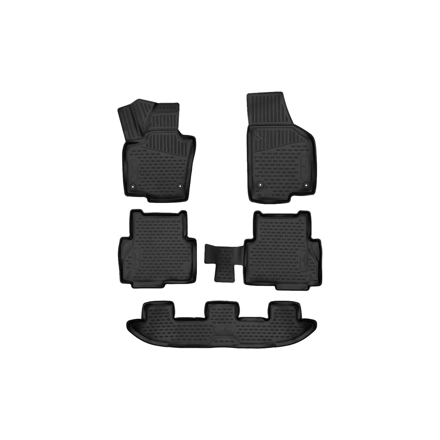 WALSER Tailored, XTR 75143 Floor mat set Elastomer, Front and Rear