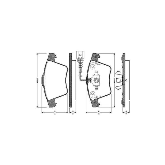 Bosch 0986Tb2922 Brake Pad Set For Vw Touareg I 7La 7L6 7L7 Excl Wear Warning Contact
