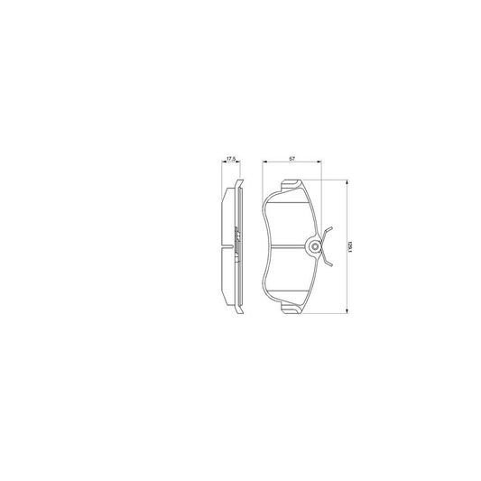 Bosch 0986461147 Brake Pad Set BP596