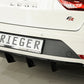 Rieger 00088176 SEAT 5F Leon FR Rear Diffuser for Twin Tailpipe Left - Glossy Black