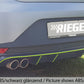 Rieger 00099183 SEAT 5F Leon FR Rear Diffuser for Twin Tailpipe Left - Carbon-Look