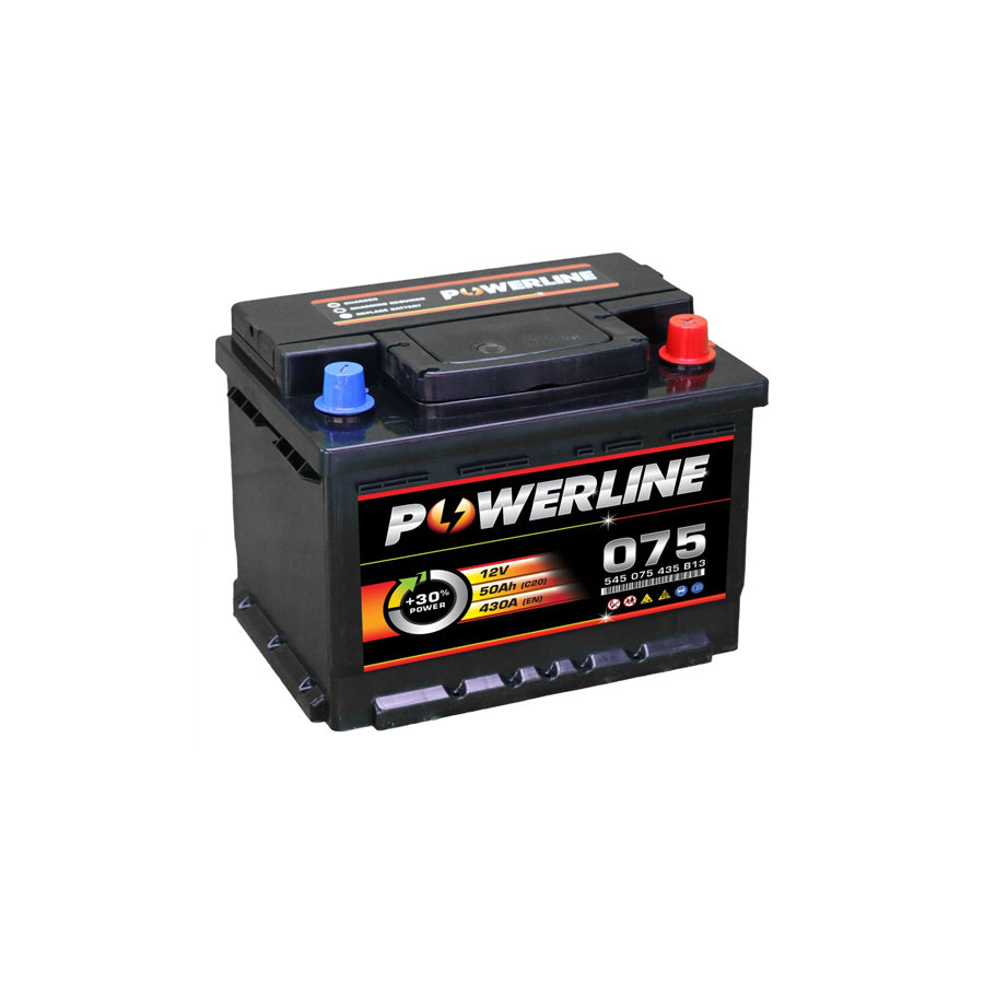 Powerline 075 Car Battery 12V