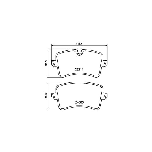 Hella 8DB 355 025 311 Brake Pad Set Incl Wear Warning Contact With Accessories