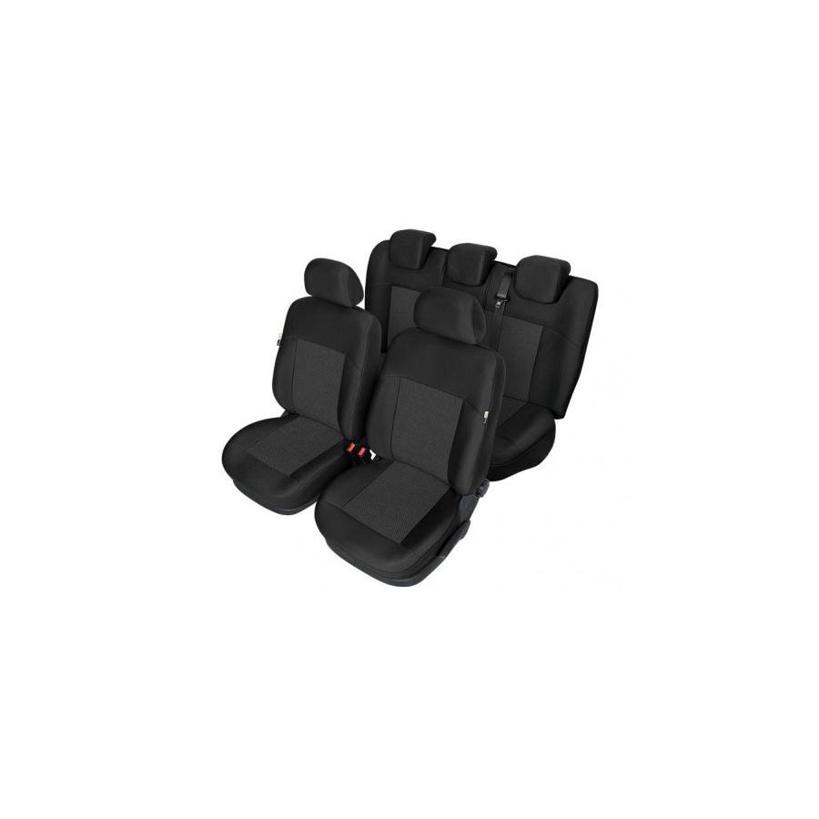 KEGEL 5-2033-233-4017 Car seat cover for VW PASSAT Black, Polyester, Front and Rear