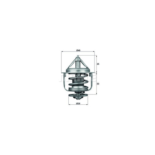 MAHLE ORIGINAL TX 87 77D Engine thermostat Opening Temperature: 77°C, with seal