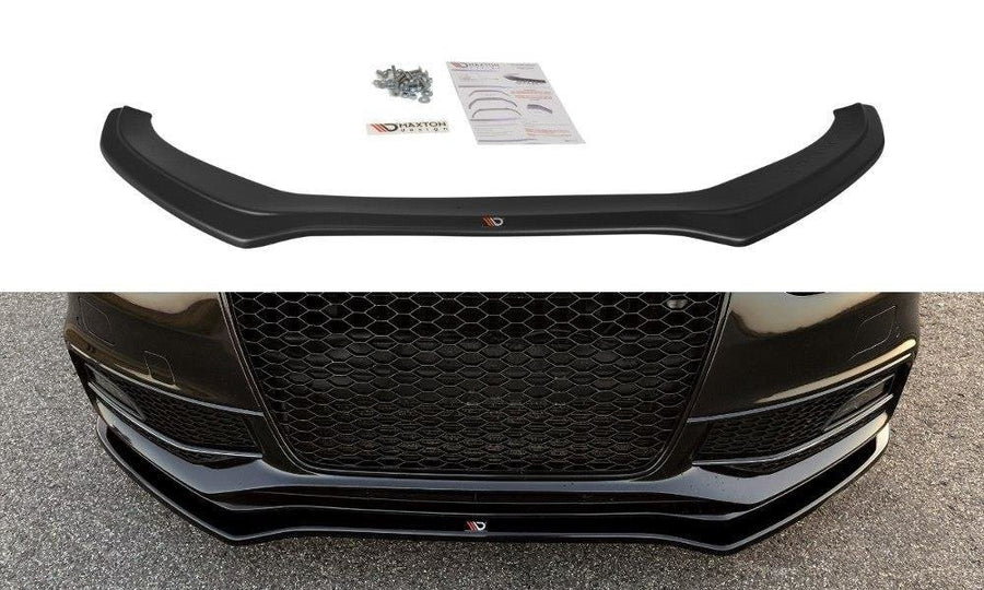 Maxton Design AU-S4-B8F-FD2T Front Splitter V.2 Audi S4 / A4 S-Line B8 FL | Duco Car Parts UK Car Parts