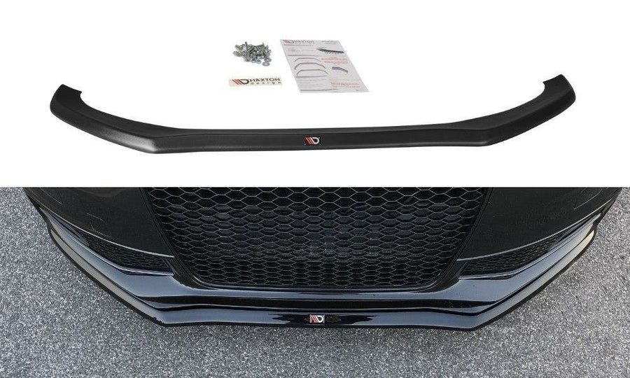 Maxton Design AU-S4-B8F-FD1T Front Splitter V.1 Audi S4 / A4 S-Line B8 FL | Duco Car Parts UK Car Parts