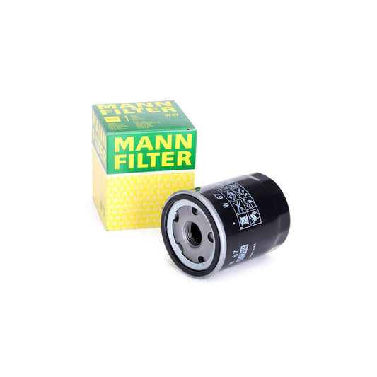 MANN-FILTER W 67 Oil Filter Spin-on Filter, with one anti-return valve