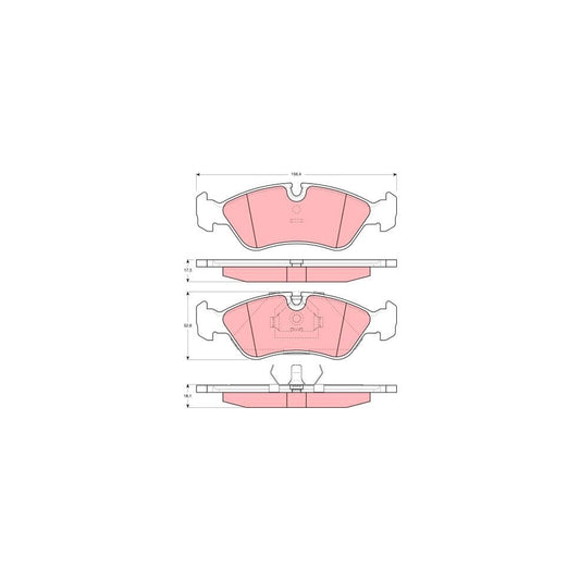TRW Gdb3116 Brake Pad Set Prepared For Wear Indicator