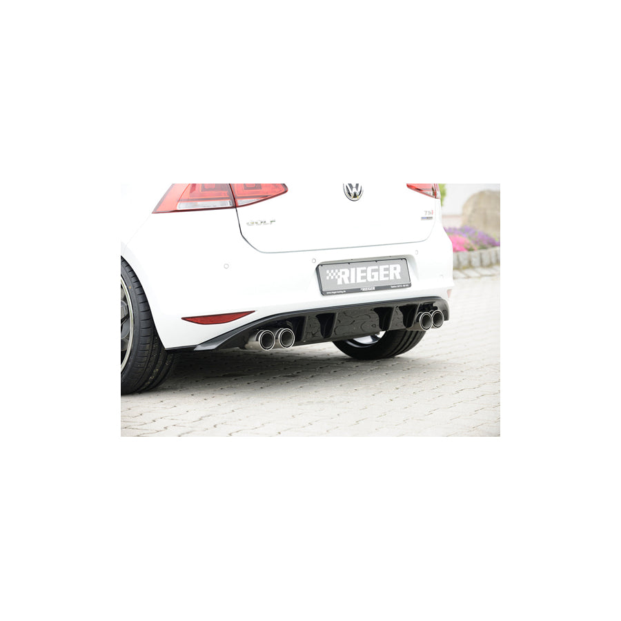 Rieger 00088029 VW Mk7 Golf Rear Diffuser (Inc. GTI, GTI Clubsport) 1 |ML Performance UK Car Parts