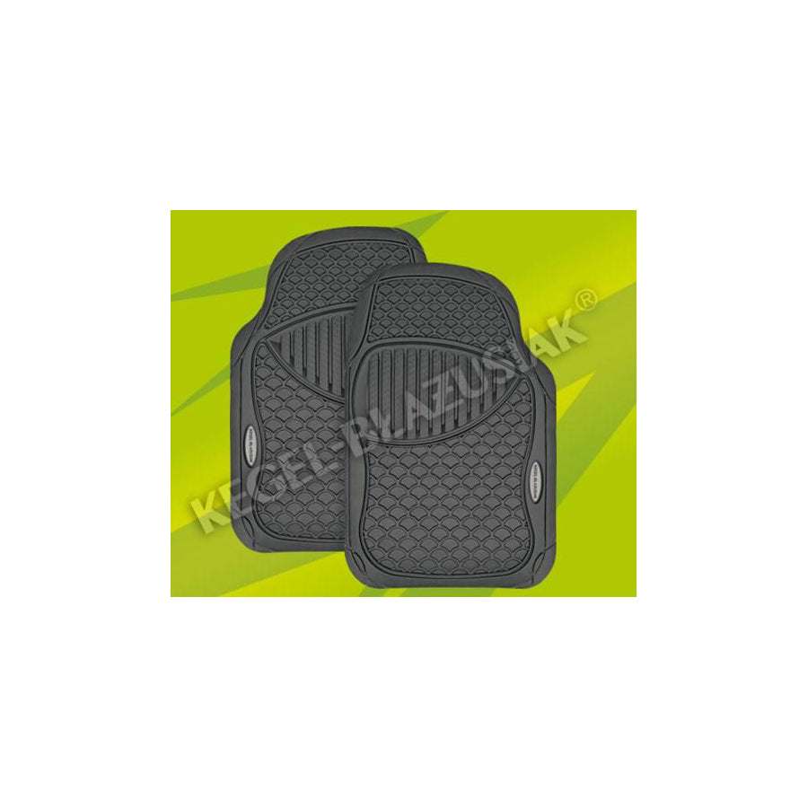 KEGEL 5-8505-785-4010 Floor mat set Elastomer, Front, Quantity: 2, Black