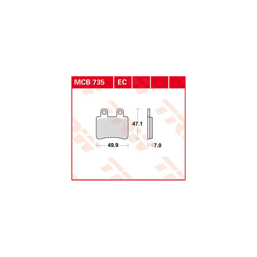 TRW Organic Allround Mcb735 Brake Pad Set